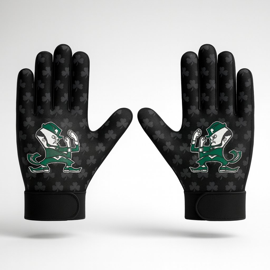 12631 Sheldon HS Football Gloves — custom sublimated men’s & boys football gloves uniform design by Powertek Athletic