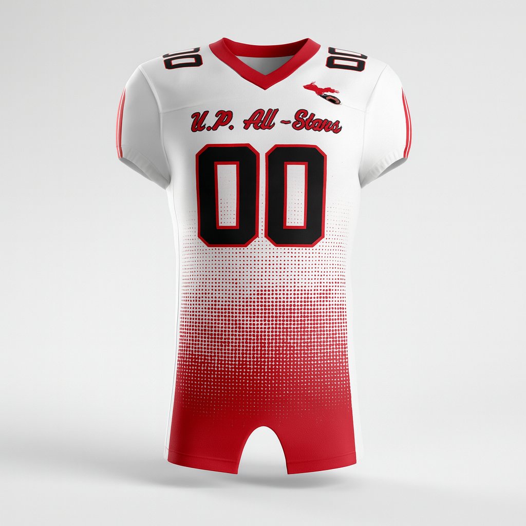 20024 2022 UP Football All Star Game — custom sublimated men’s & boys football jerseys uniform design by Powertek Athletic