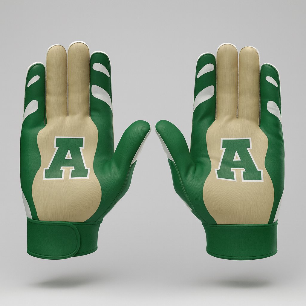 20628 Adairsville HS Football Gloves — custom sublimated men’s & boys football gloves uniform design by Powertek Athletic
