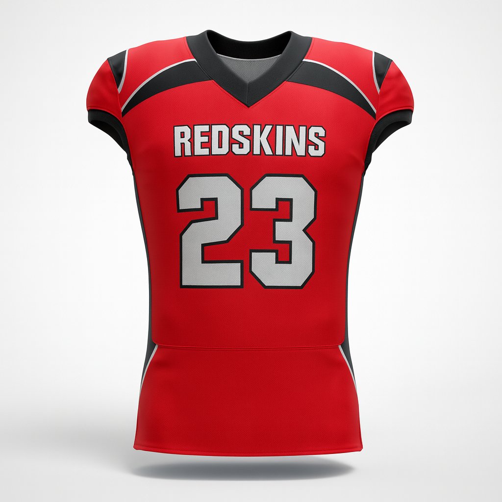 20757 St. Johns Football — custom sublimated men’s & boys football jerseys uniform design by Powertek Athletic
