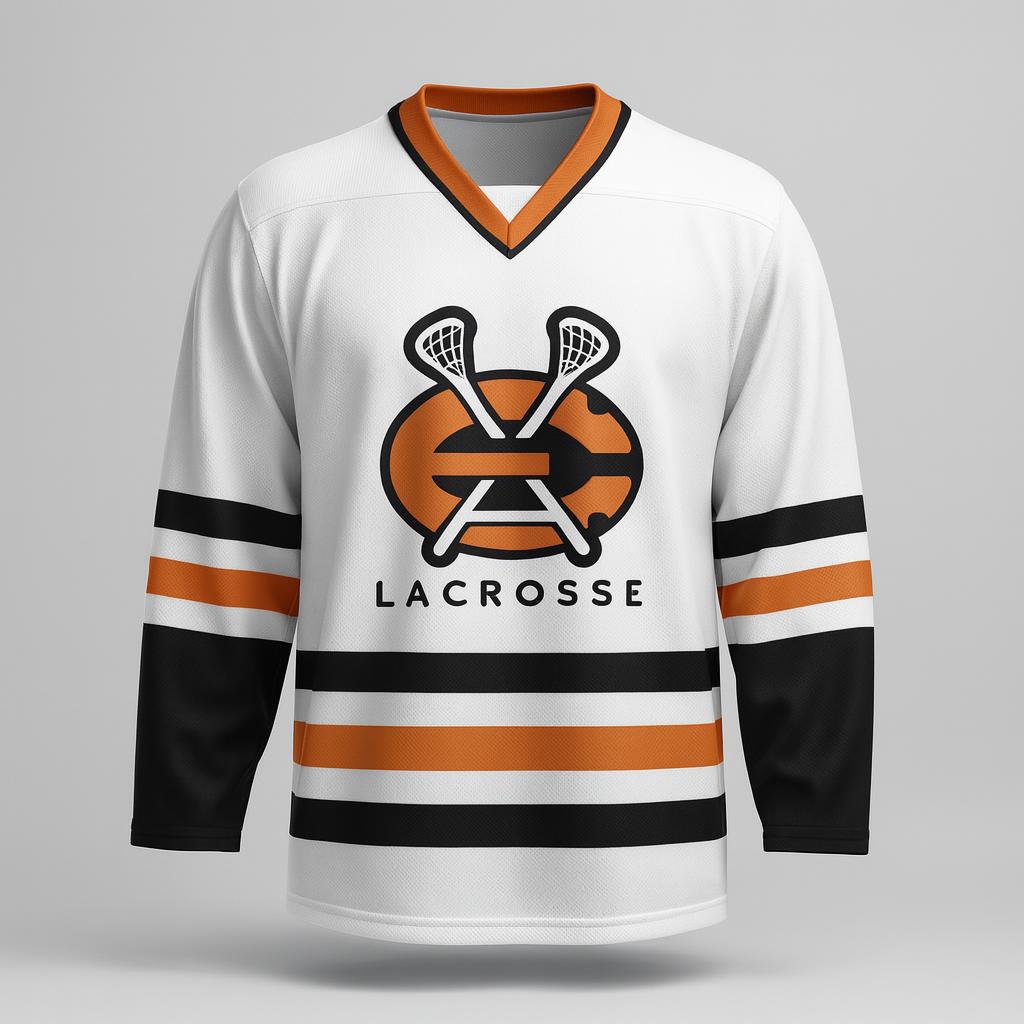 10772 East Ave Box Lacrosse — custom sublimated men’s & boys lacrosse box jerseys uniform design by Powertek Athletic