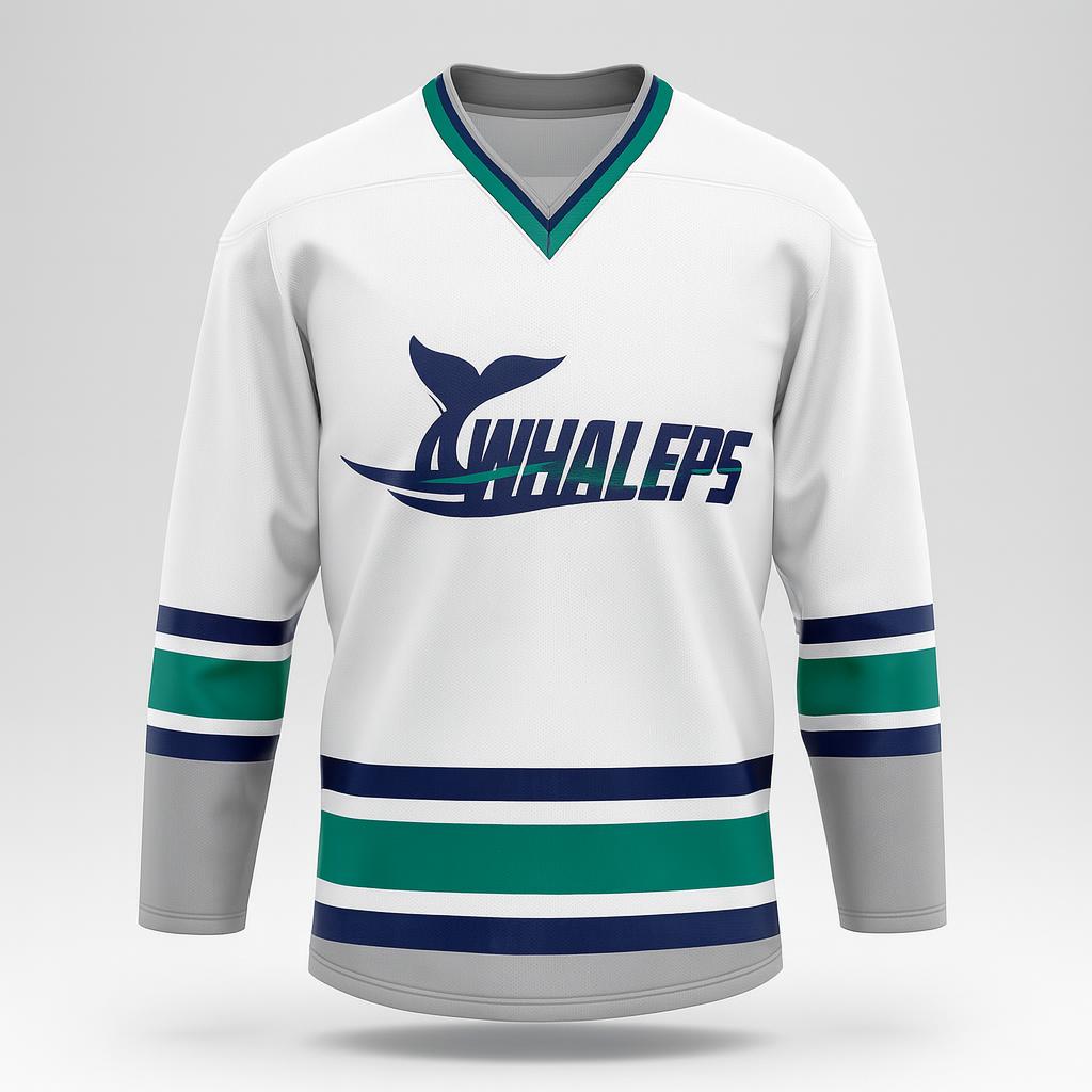 12020 New England Box Lacrosse Whalers — custom sublimated men’s & boys lacrosse box jerseys uniform design by Powertek Athletic