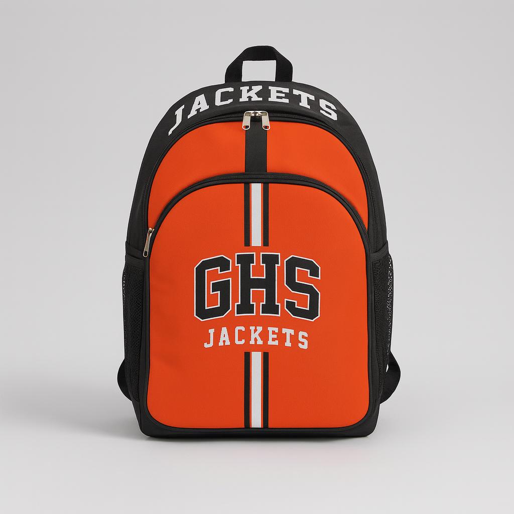 18136 GHS Jackets Backpack — custom sublimated men’s & boys lacrosse bags uniform design by Powertek Athletic
