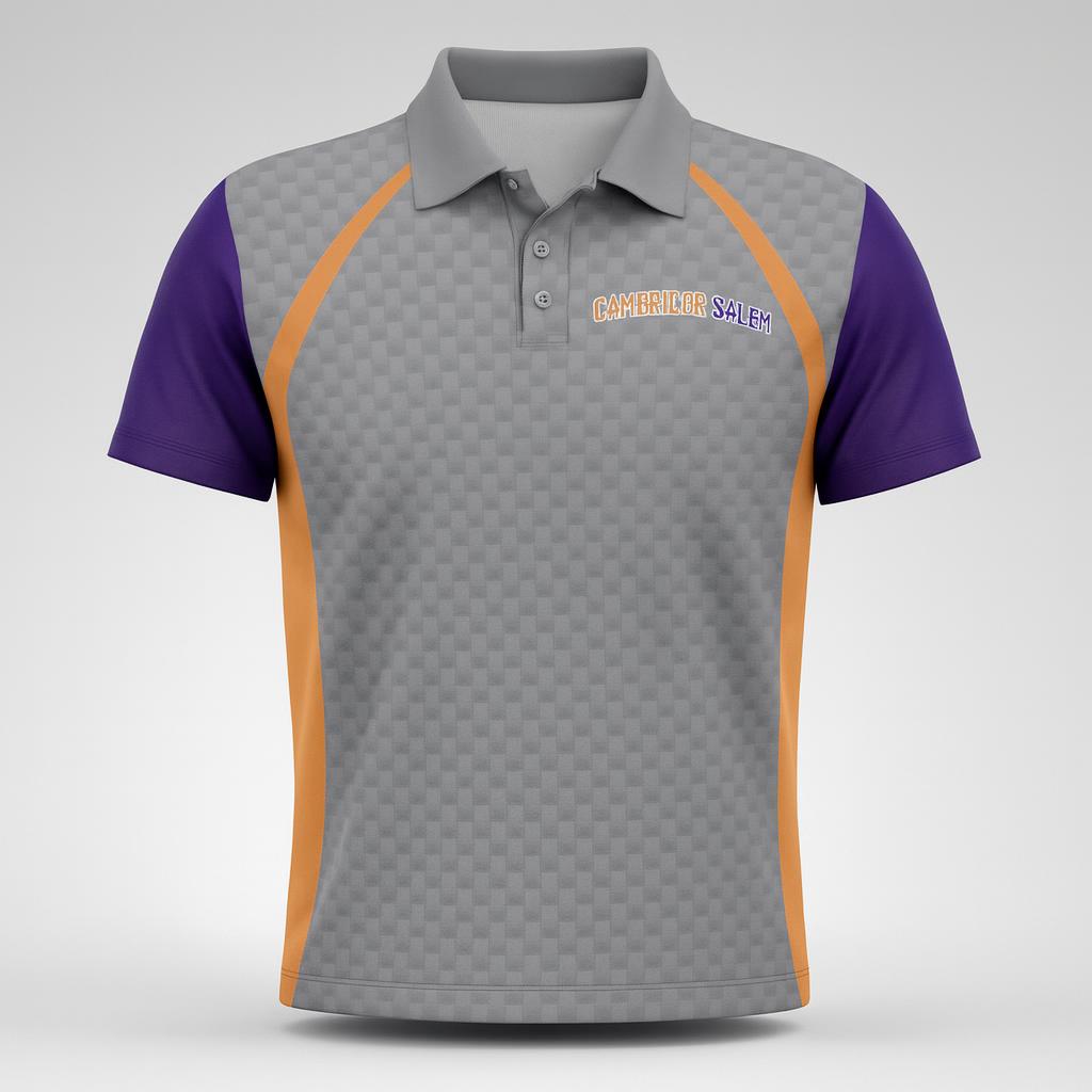 18442 Cambridge-Salem Golf Shirts — custom sublimated men’s & boys lacrosse polos uniform design by Powertek Athletic