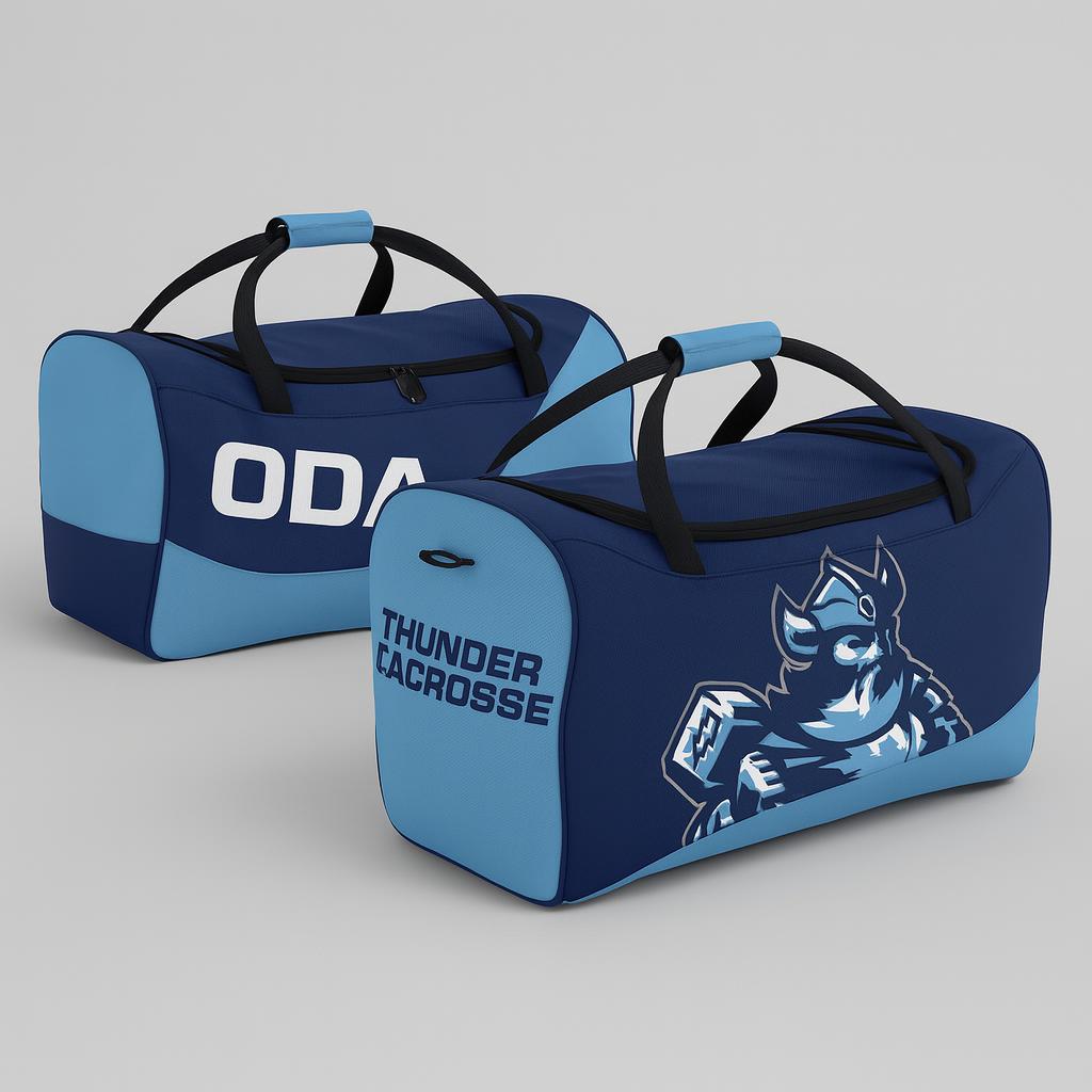 18691 Out of Door Academy — custom sublimated men’s & boys lacrosse bags uniform design by Powertek Athletic