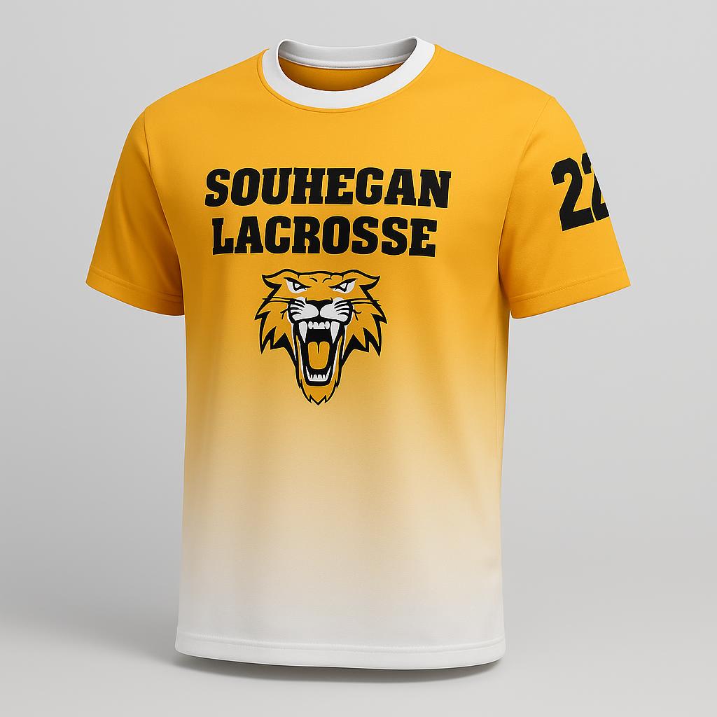 18913 Souhegan Lacrosse Tee — custom sublimated men’s & boys lacrosse tees uniform design by Powertek Athletic
