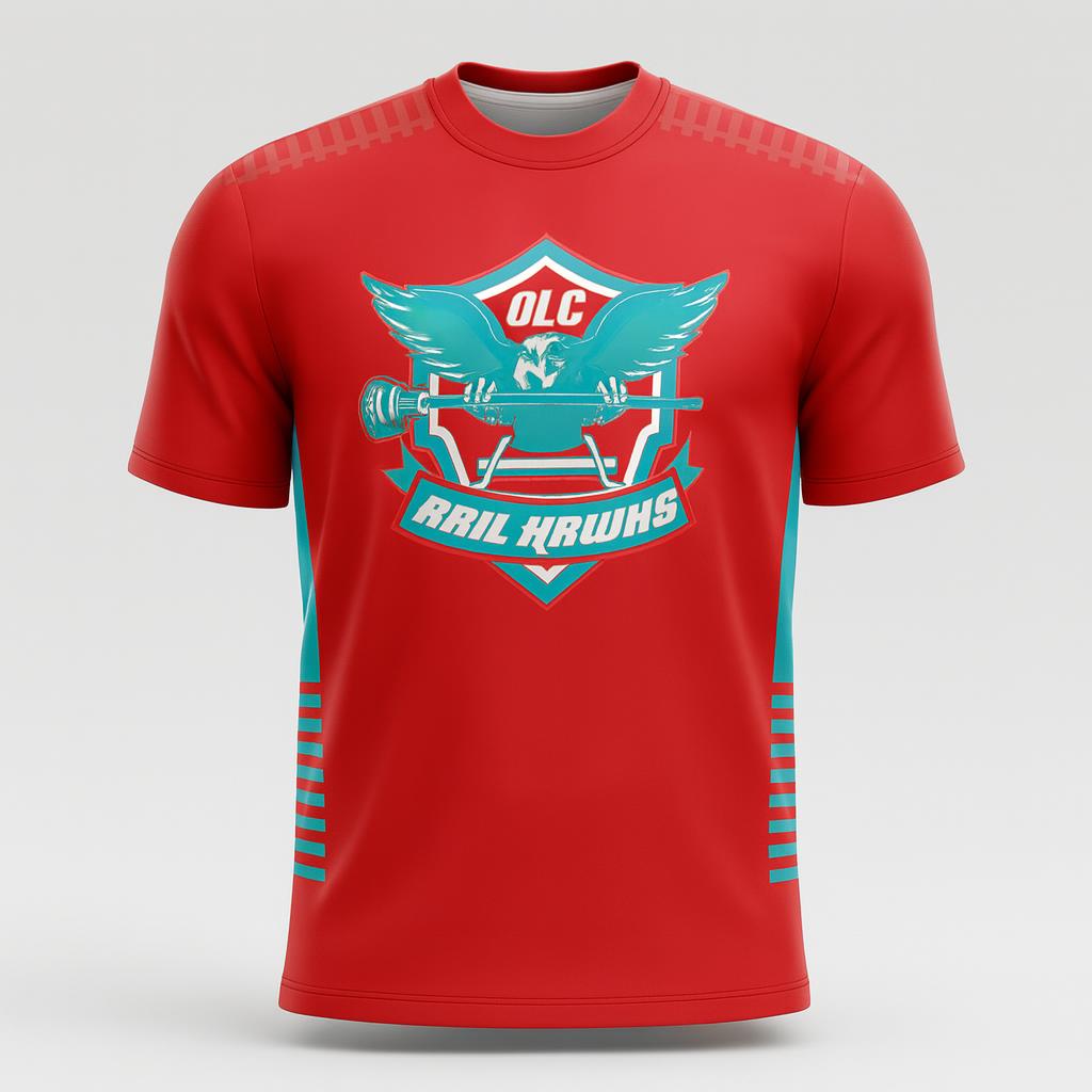 19427 Oldham Lacrosse Shooter — custom sublimated men’s & boys lacrosse tees uniform design by Powertek Athletic