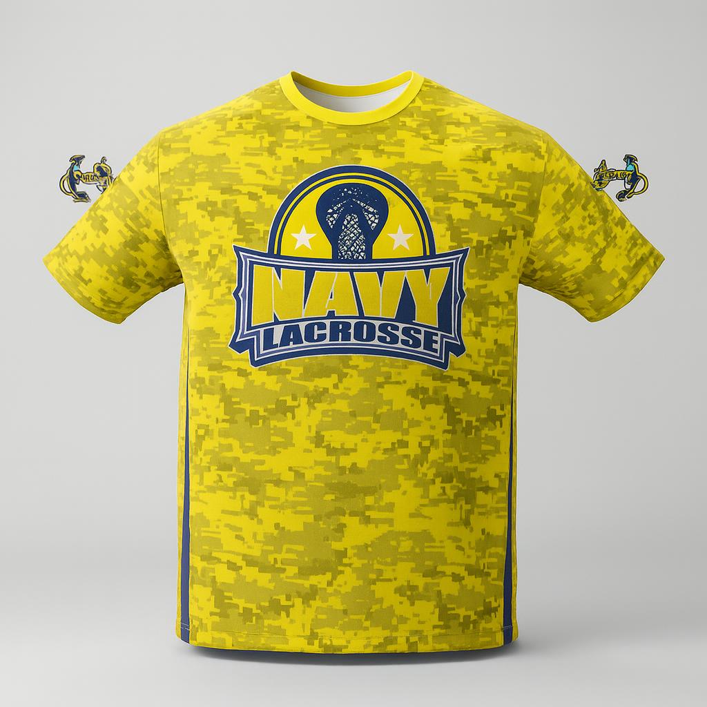 19652 Navy Lacrosse Camp 2022 #2 — custom sublimated men’s & boys lacrosse tees uniform design by Powertek Athletic