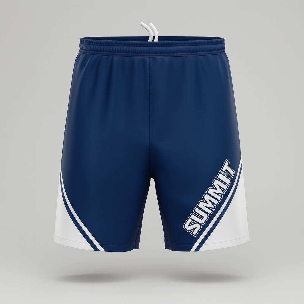 20047 Summit Charter Lacrosse Shorts — custom sublimated men’s & boys lacrosse shorts uniform design by Powertek Athletic
