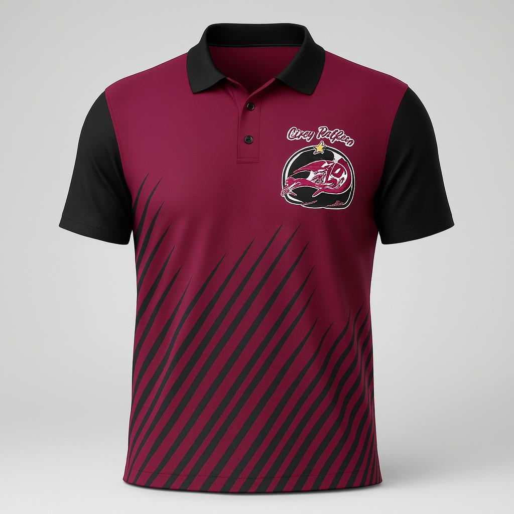 20605 Cincy Drifters — custom sublimated men’s & boys lacrosse polos uniform design by Powertek Athletic