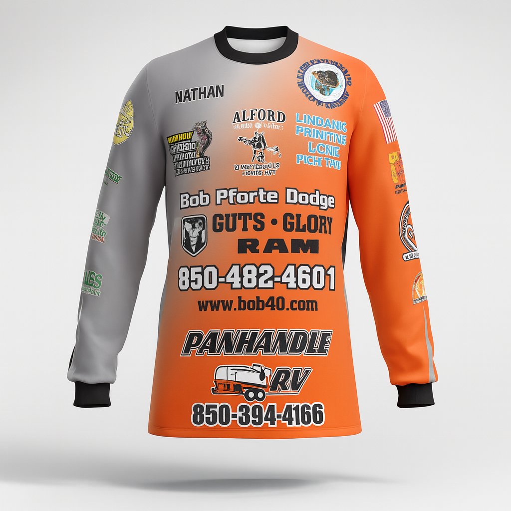 20526 Lake Seminole Fishing Jersey — custom sublimated men’s & boys outdoor fishing uniform design by Powertek Athletic