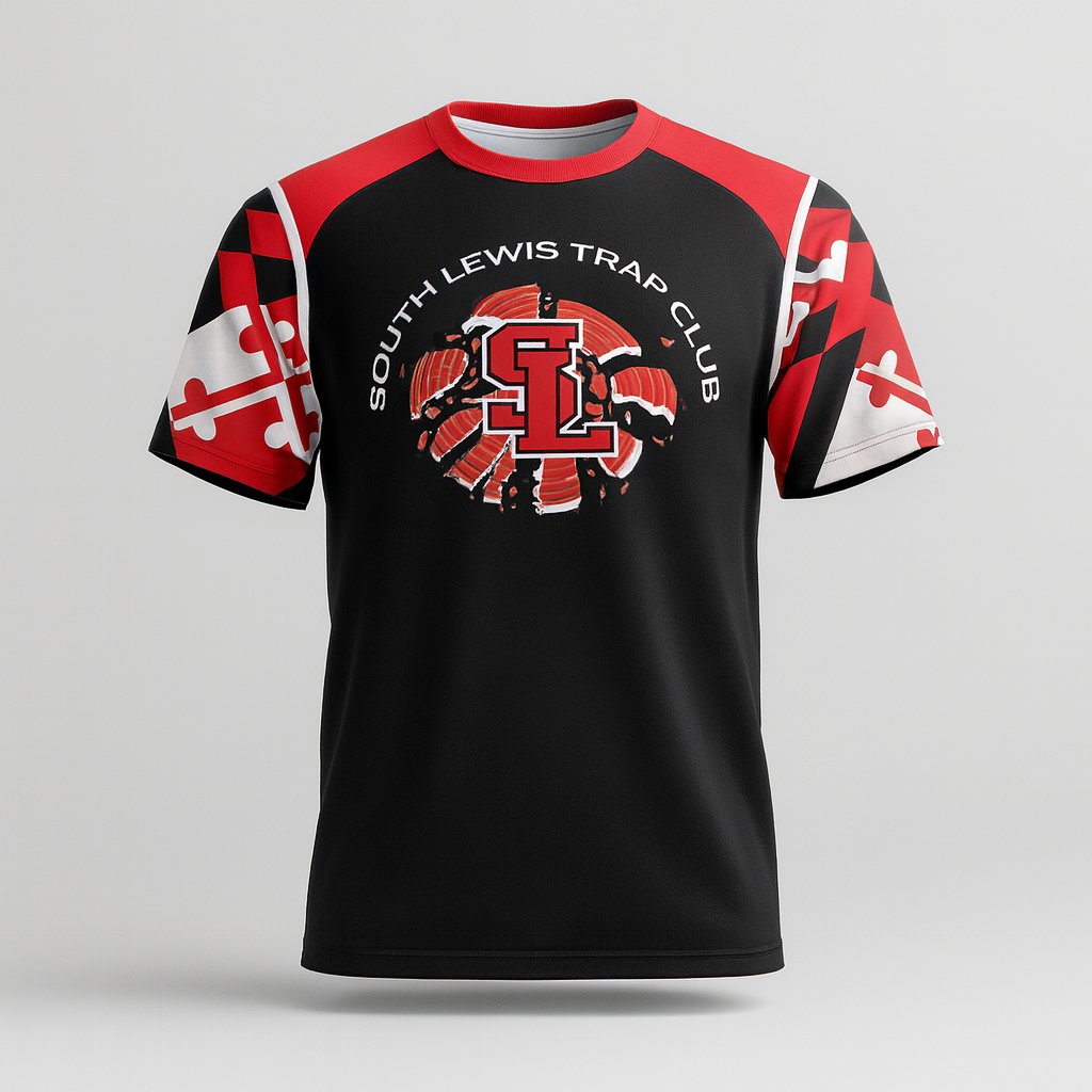 20721 South Lewis Trap Club — custom sublimated men’s & boys outdoor trap uniform design by Powertek Athletic