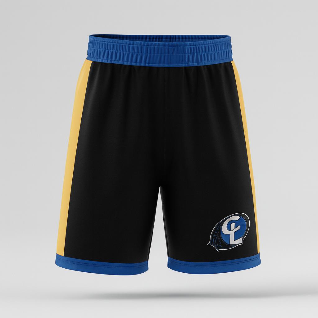 19476 Chief Leschi HS Wrestling #2 — custom sublimated men’s & boys wrestling fight shorts uniform design by Powertek Athletic