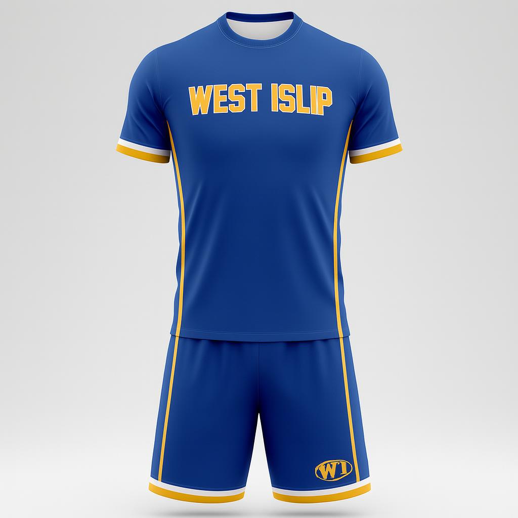 20312 West Islip MS Wrestling — custom sublimated men’s & boys wrestling uniform sets uniform design by Powertek Athletic