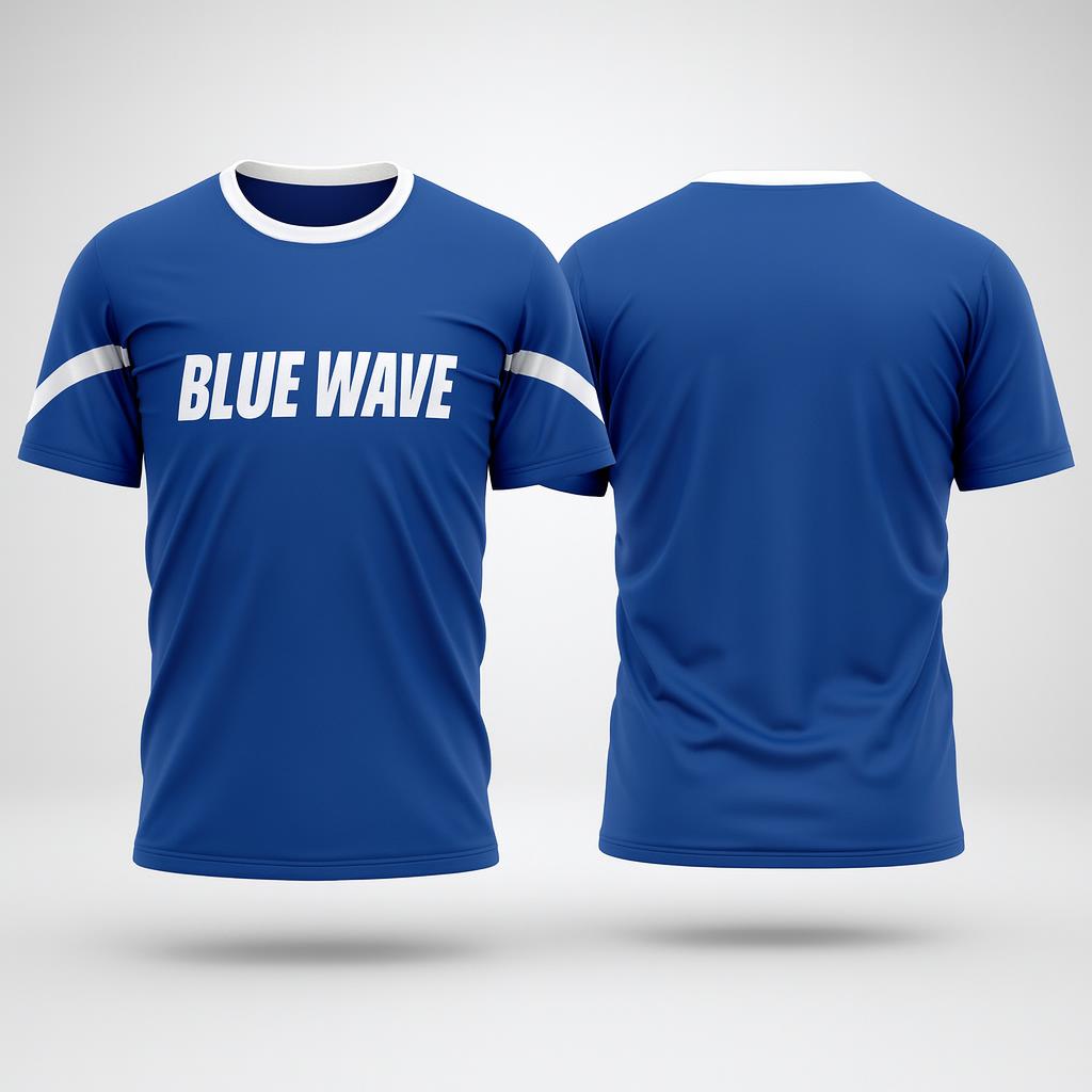 14916 Blue Wave Jersey — custom sublimated women’s & girls soccer jerseys uniform design by Powertek Athletic