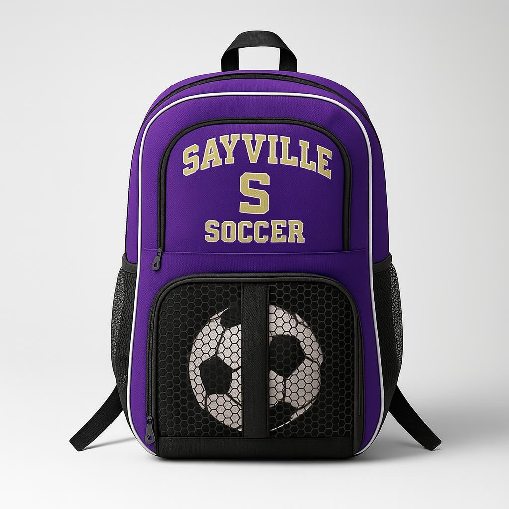 16569 Sayville Bags — custom sublimated women’s & girls soccer bags uniform design by Powertek Athletic